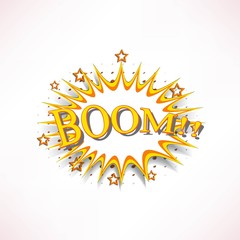 Comic book explosion.