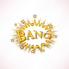 Comic book explosion.