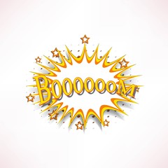 Comic book explosion.