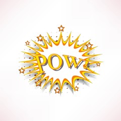 Comic book explosion.