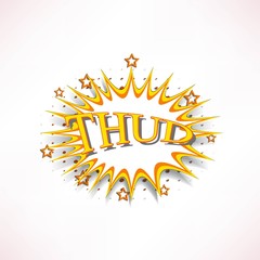 Comic book explosion.