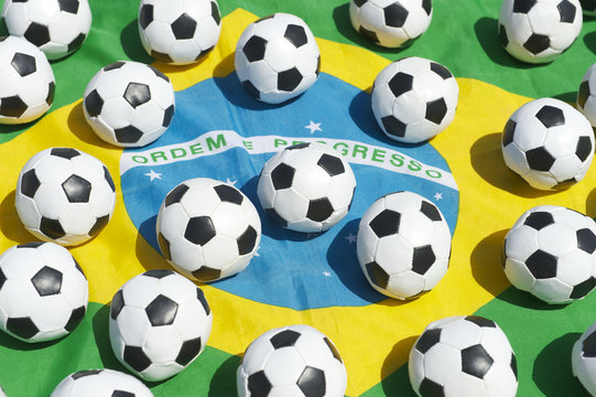 Brazilian Flag Football Soccer Balls