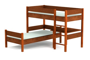 realistic 3d render of bed