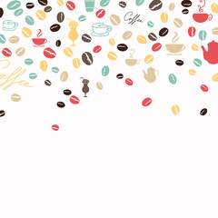 Vector Illustration of a Coffee Background
