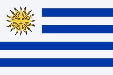 Obraz premium Flag of Uruguay