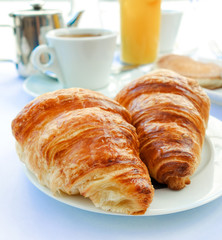coffee and croissants
