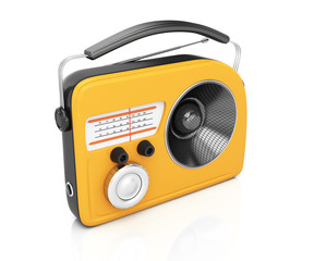 Fototapeta premium Yellow radio