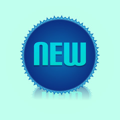 Ribbon Button With New Text