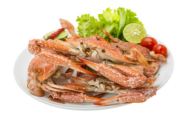 Boiled blue crab