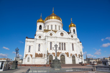 Fototapeta na wymiar Moscow - Cathedral of Christ the Savior