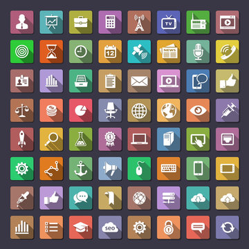 Big flat icons collection