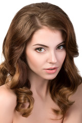 Fototapeta premium Portrait of young beautiful woman