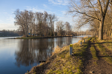 Nature landscape with Elbe