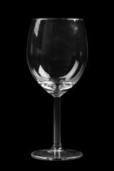 Empty wine glass