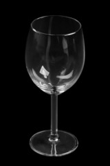 Empty wine glass