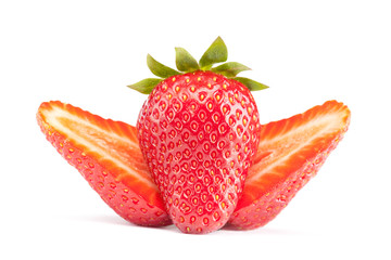 strawberry isolated on white background