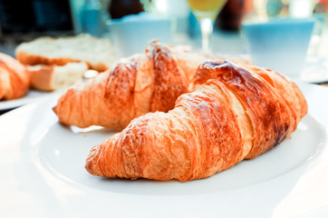 coffee and croissants