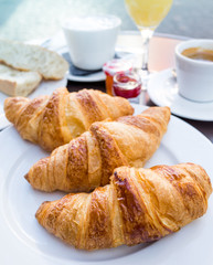 coffee and croissants