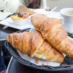 coffee and croissants