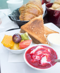 coffee and croissants