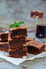 Chocolate brownie cake