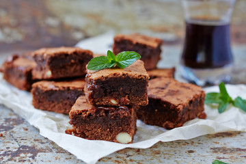 Chocolate brownie cake