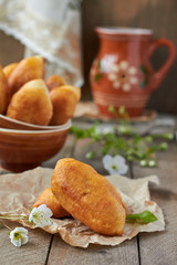 Fried fresh tasty pasties
