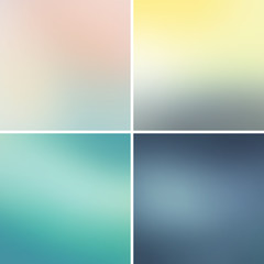 Naklejka premium Abstract colorful blurred vector backgrounds