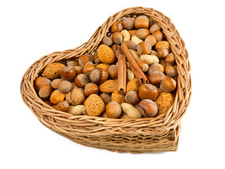 collection of shelled nuts