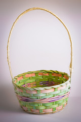 Easter Basket on a white background