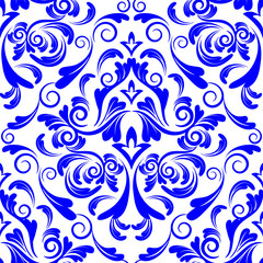 vector damask wallpaper. design elements. flower backdrop