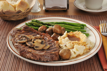 Steak and potatoes