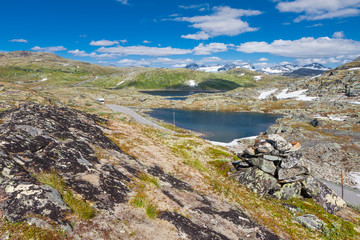 The Sognefjellsvegen is the highest mountain pass road in Norway