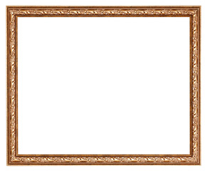 narrow baroque wooden picture frame