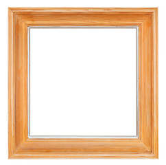 old square wide simple wooden picture frame