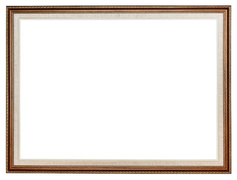 classic carved wooden picture frame