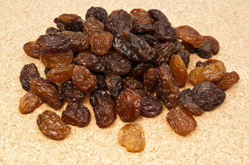 raisins on the table
