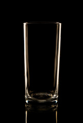 Highball glass in the low-key lighting