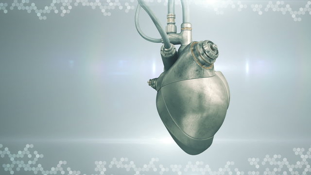 Mechanical cyberpunk heart