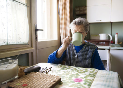 Old Woman In The Kitchen