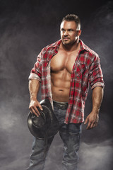 Obraz premium Sexy men like cowboy