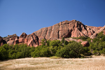 Fototapeta premium Sandstone formation in Roxborough State Park near Denver