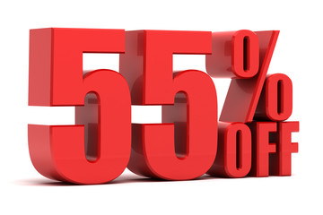 55 percent off promotion