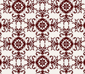 Floral  vintage seamless pattern