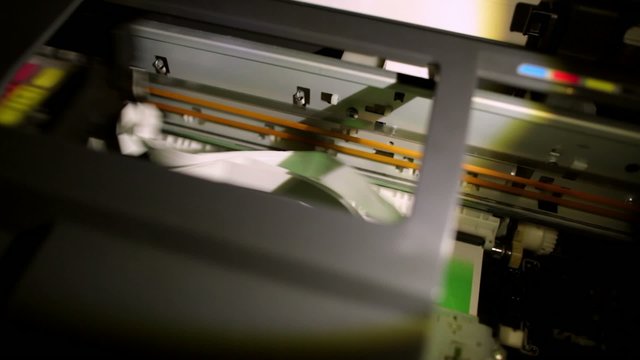 Printer machine printing