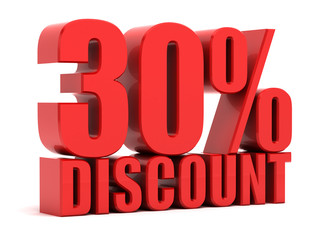 Discount 30 percent