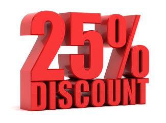 Discount 25 percent