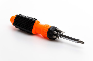Screw driver isolated white background