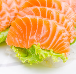 Salmon sashimi