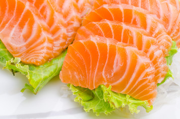 Salmon sashimi